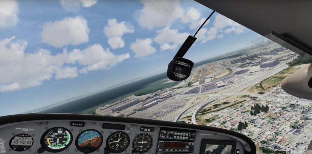 Flying a Cessna 172 in Aerofly FS 2