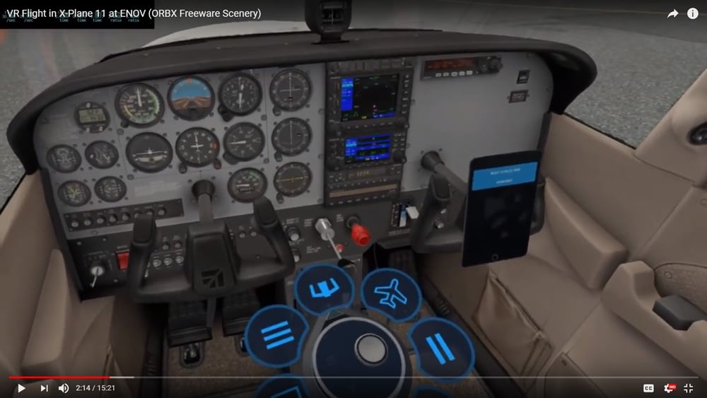 Vr Flight In X Plane 11 At Enov Orbx Freeware Scenery Vr Flight World