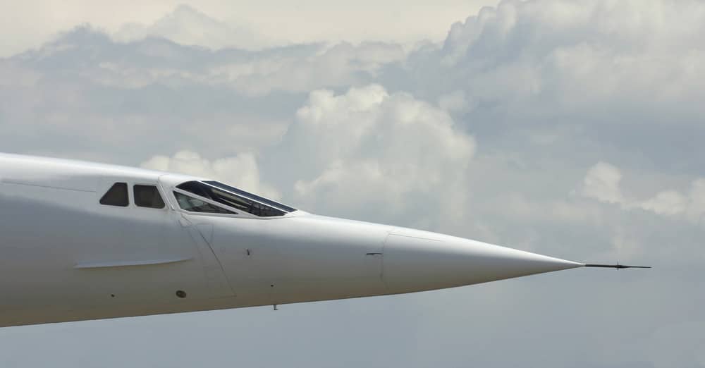 Nose of the concorde aircraft